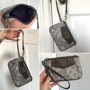 COACH✨Madison Ashley Op Art Optic Wristlet